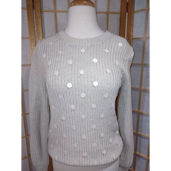 Gap Sm Monochromatic Sequined Sweater - Picture 6 of 14